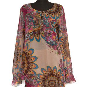 Desigual Women's Colorful Blouse, Size M